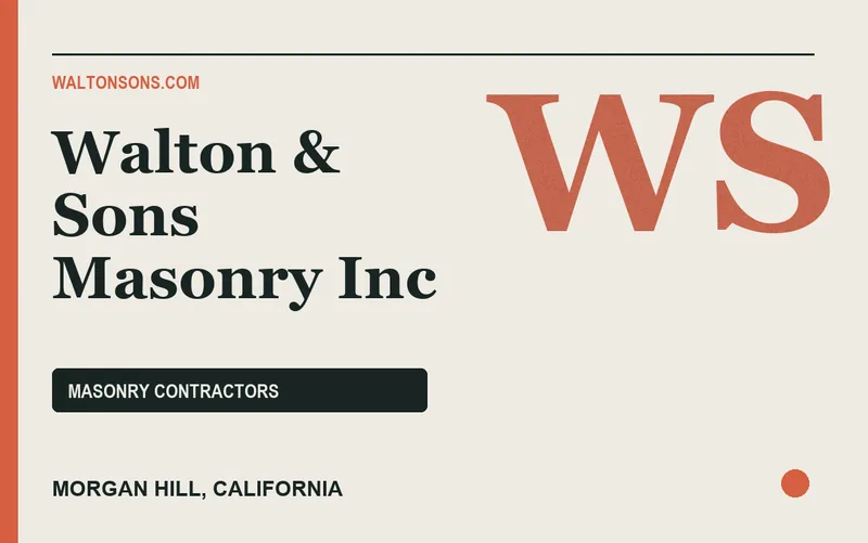Walton & Sons Masonry Inc in Morgan Hill, California