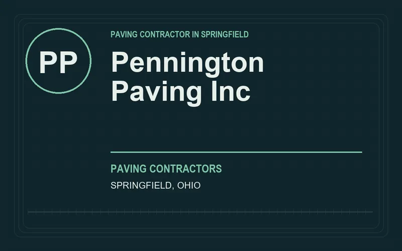 Pennington Paving Inc in Springfield, Ohio