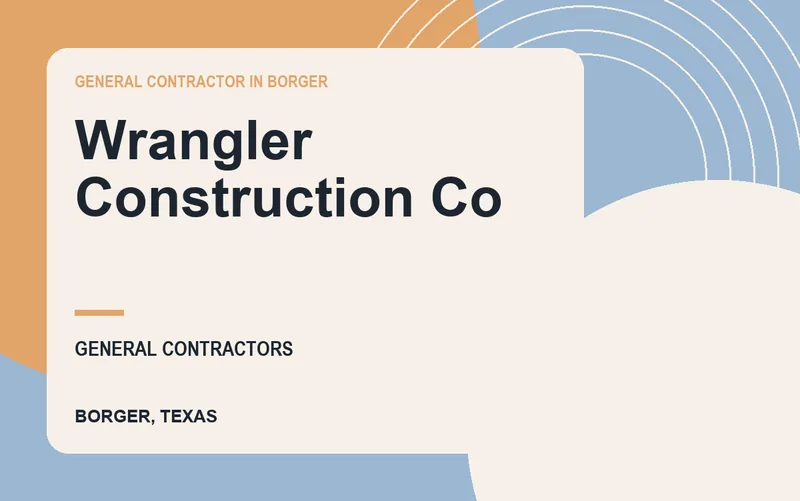 Wrangler Construction Co in Borger, Texas