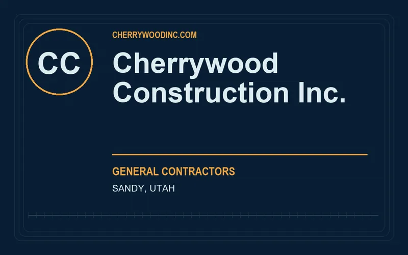 CHERRYWOOD CONSTRUCTION INC. in Sandy, Utah