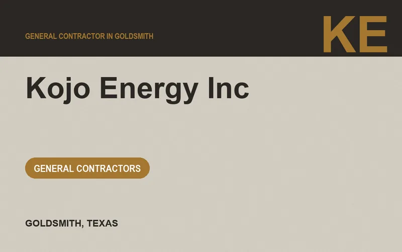 Kojo Energy Inc in Goldsmith, Texas