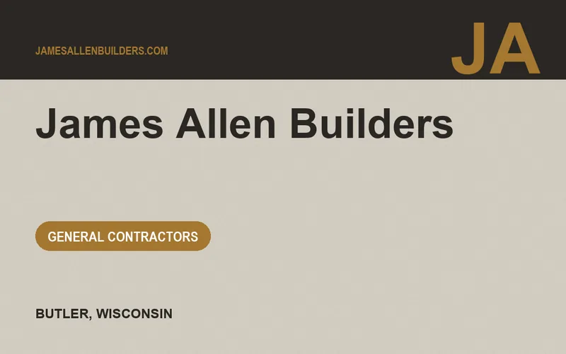 James Allen Builders in Butler, Wisconsin