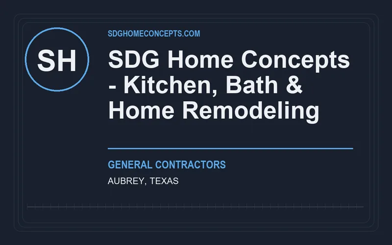 SDG Home Concepts - Kitchen, Bath & Home Remodeling in Aubrey, Texas