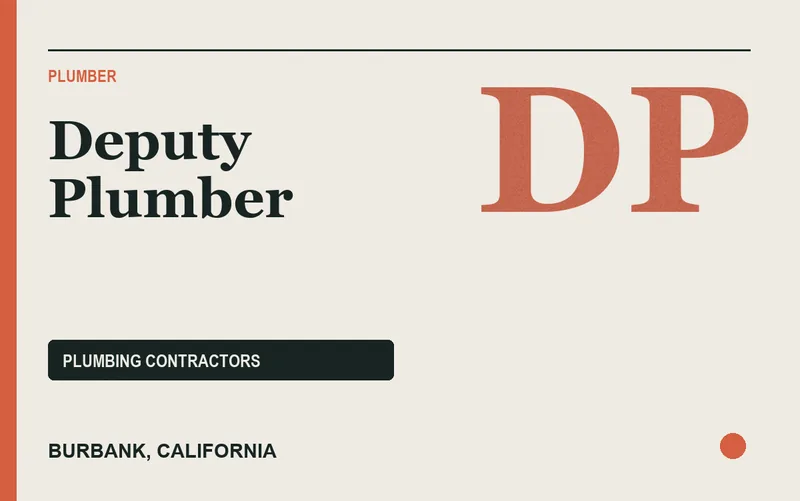 Deputy Plumber in Burbank, California