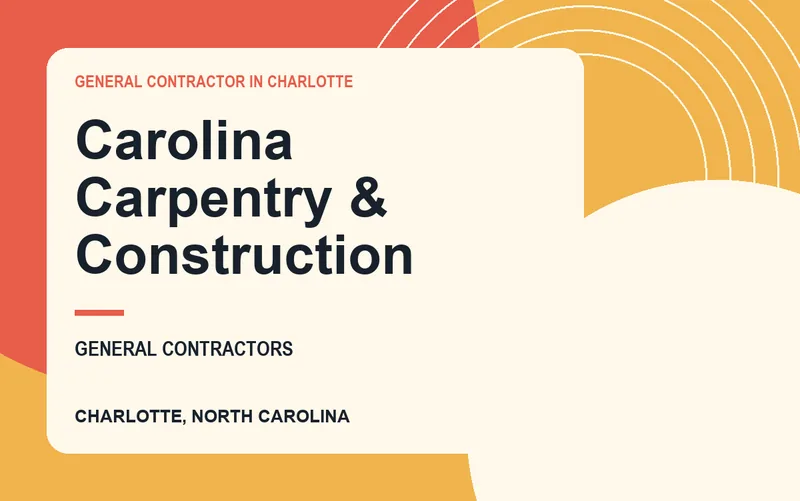 Carolina Carpentry & Construction in Charlotte, North Carolina