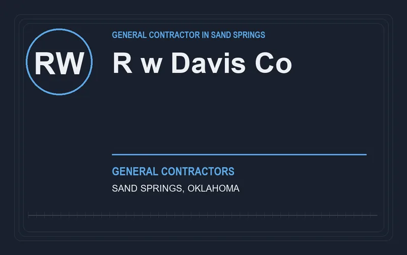 R w Davis Co in Sand Springs, Oklahoma