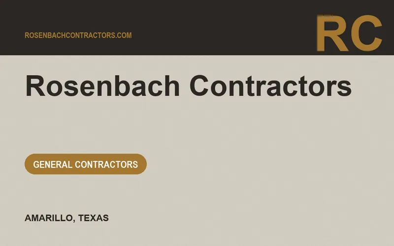 Rosenbach Contractors in Amarillo, Texas