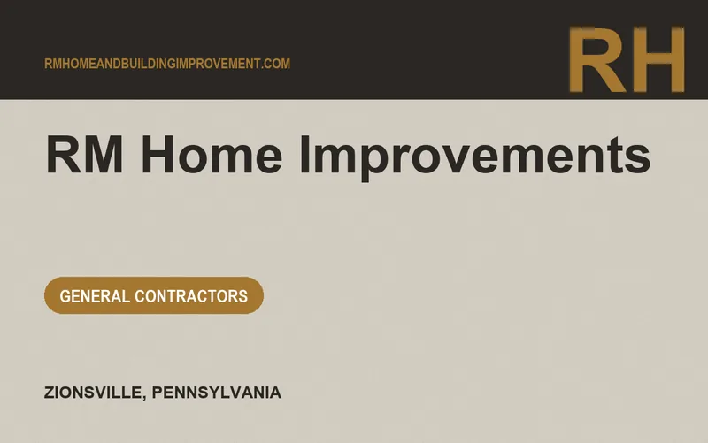 RM Home Improvements in Zionsville, Pennsylvania