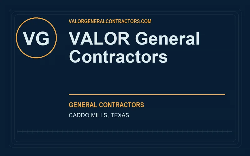 VALOR General Contractors in Caddo Mills, Texas