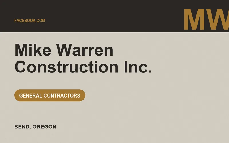Mike Warren Construction Inc. in Bend, Oregon