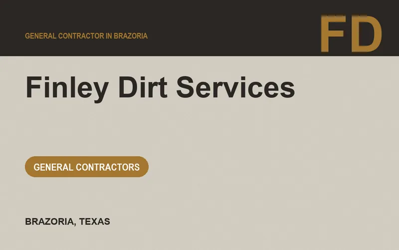 Finley Dirt Services in Brazoria, Texas