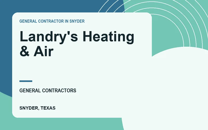 Landry's Heating & Air in Snyder, Texas