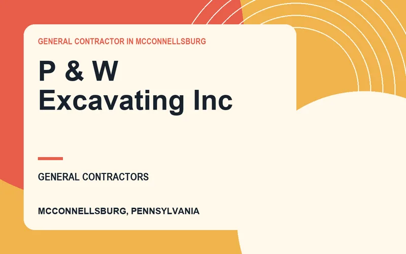 P & W Excavating Inc in Mcconnellsburg, Pennsylvania