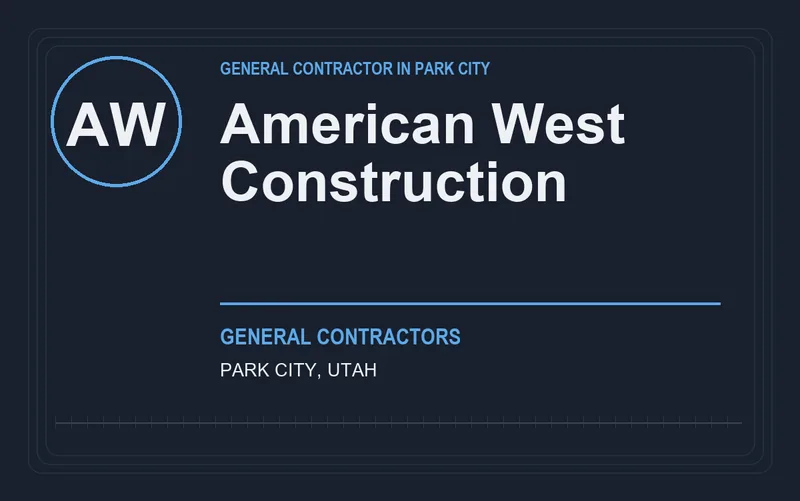 American West Construction in Park City, Utah