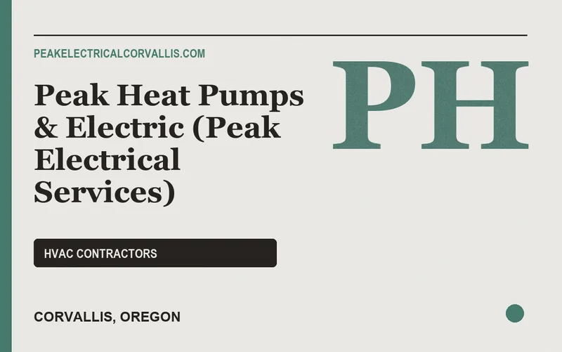 Peak Heat Pumps & Electric (Peak Electrical Services) in Corvallis, Oregon