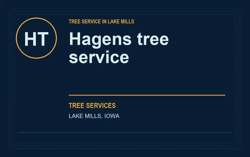 Hagens tree service in Lake Mills, Iowa