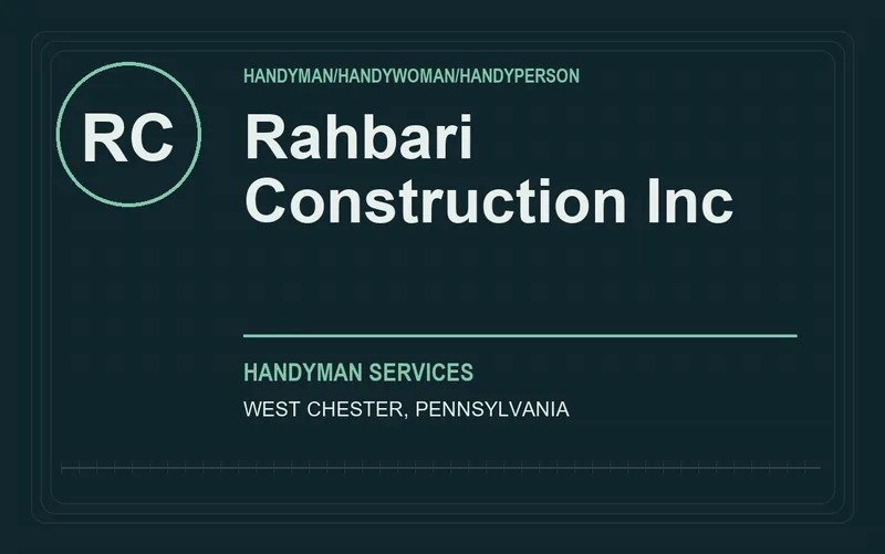Rahbari Construction Inc in West Chester, Pennsylvania