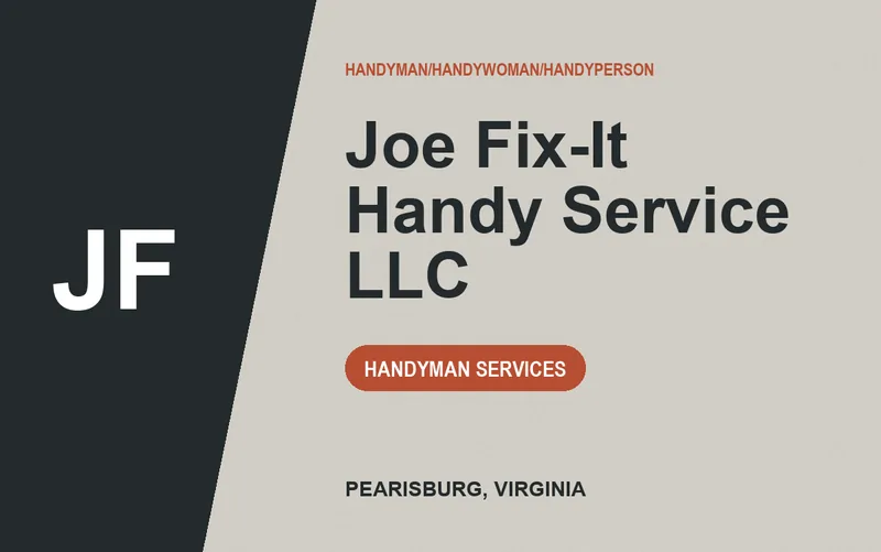 Joe Fix-It Handy Service LLC in Pearisburg, Virginia