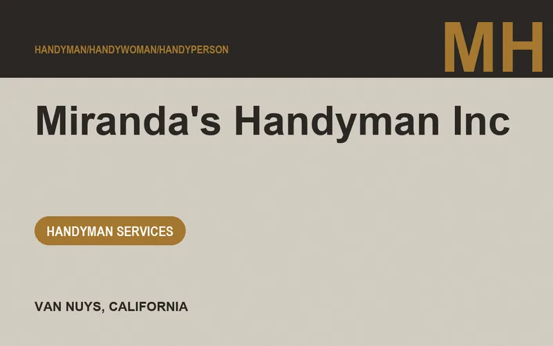 Miranda's Handyman Inc in Van Nuys, California