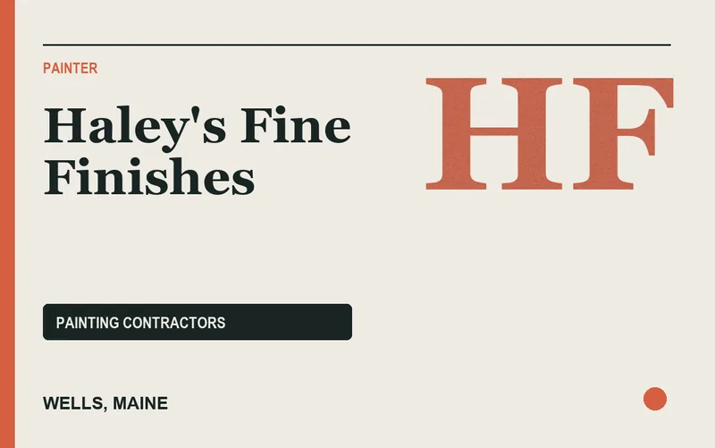 Haley's Fine Finishes in Wells, Maine