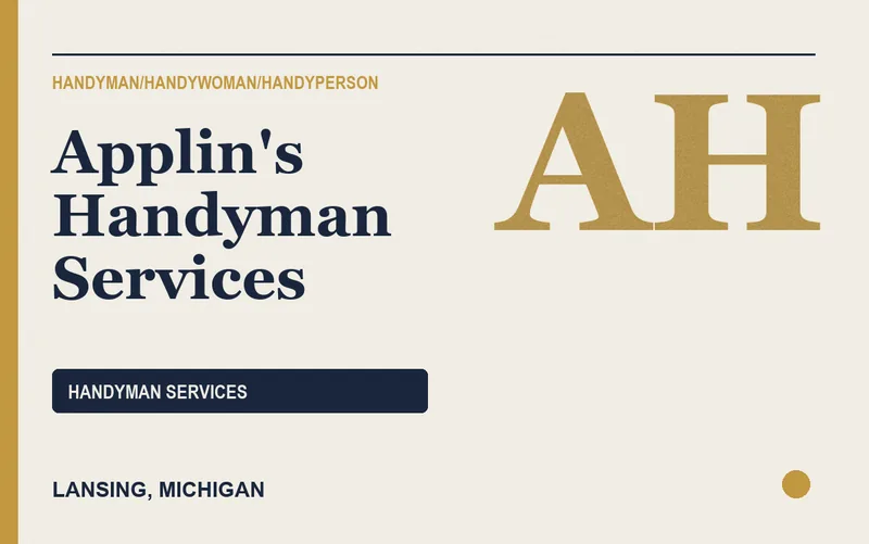 Applin's Handyman Services in Lansing, Michigan