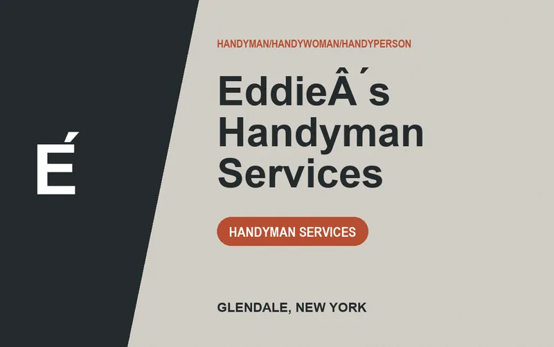 EddieÂ ́s Handyman Services in Glendale, New York