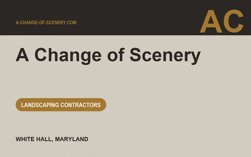 A Change of Scenery in White Hall, Maryland