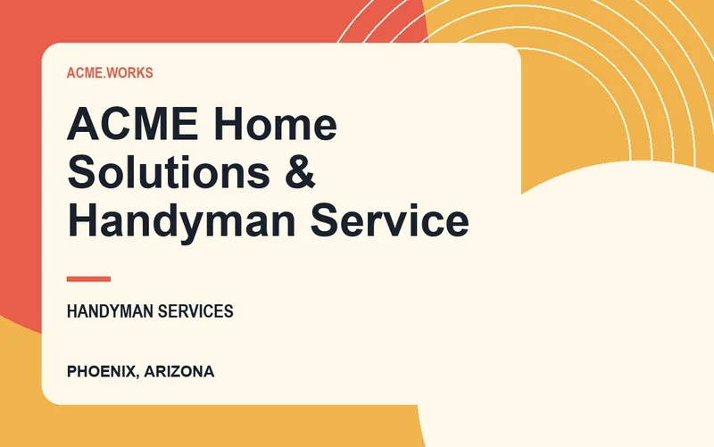 ACME Home Solutions & Handyman Service in Phoenix, Arizona