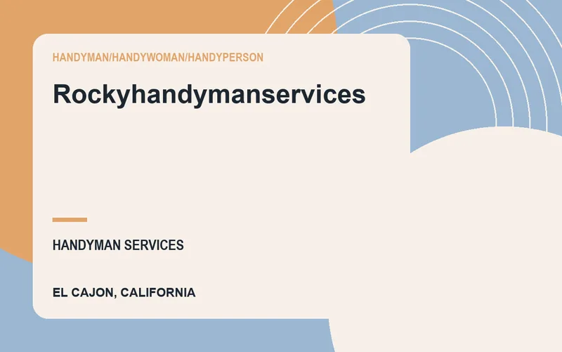 Rockyhandymanservices in El Cajon, California