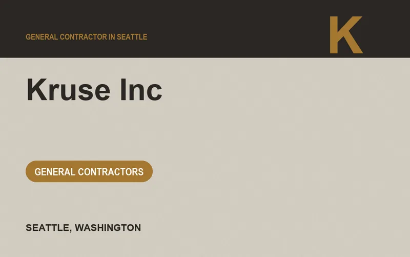 Kruse Inc in Seattle, Washington