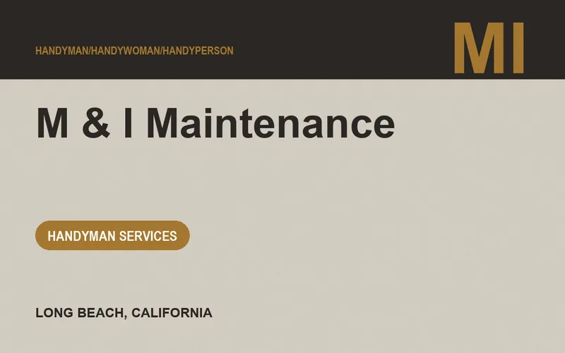 M & I Maintenance in Long Beach, California