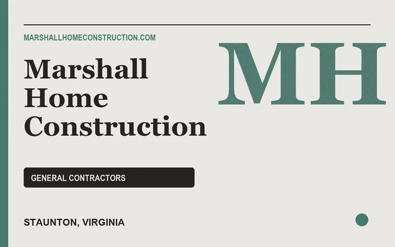 Marshall Home Construction in Staunton, Virginia