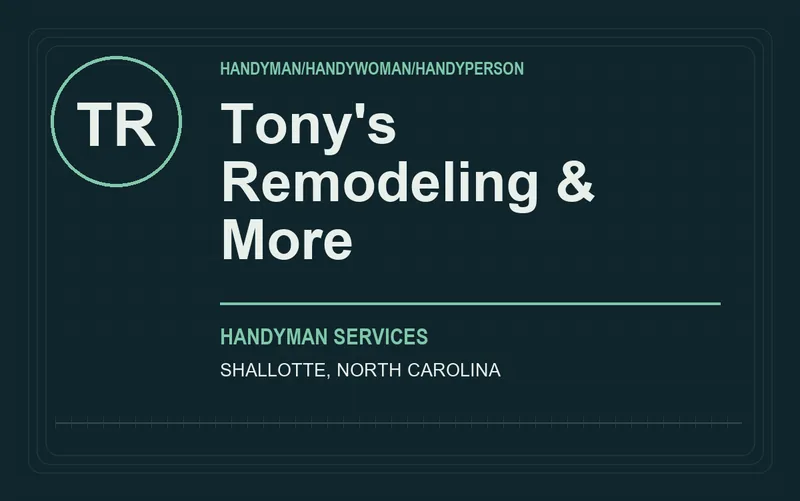 Tony's Remodeling & More in Shallotte, North Carolina