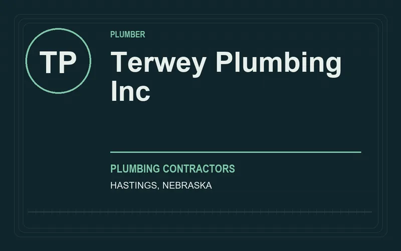 Terwey Plumbing Inc in Hastings, Nebraska