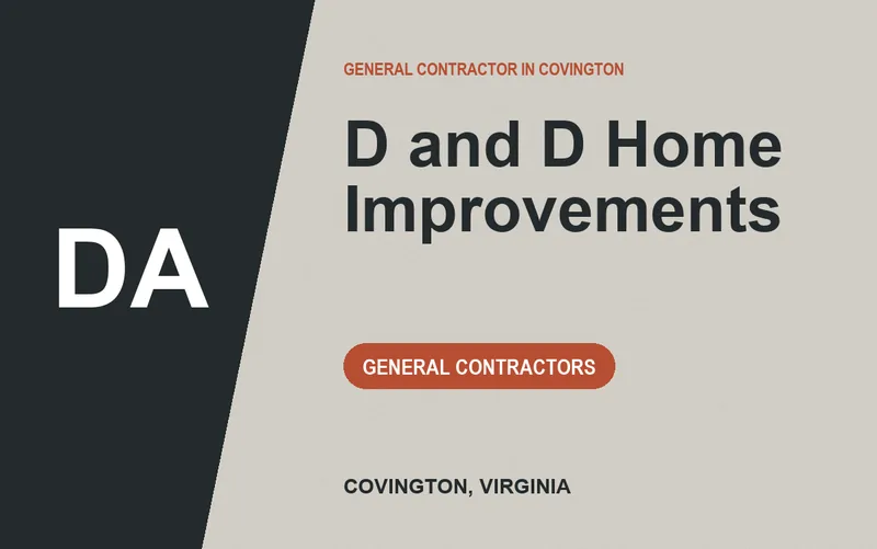 D and D Home Improvements in Covington, Virginia