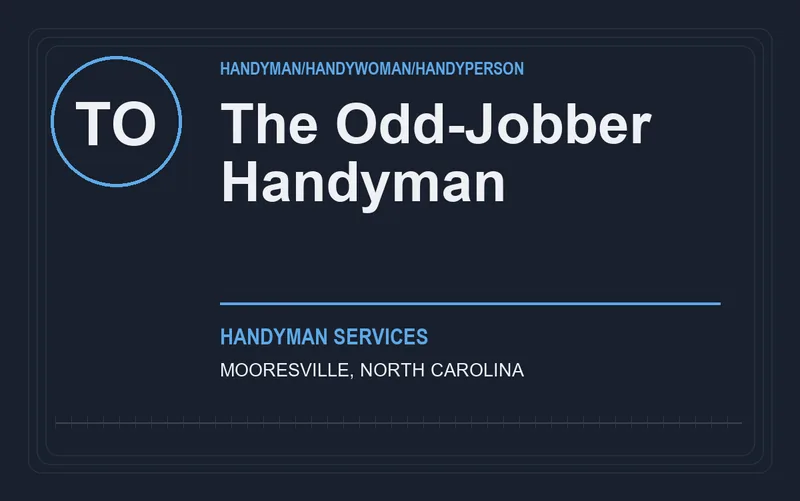 The Odd-Jobber Handyman in Mooresville, North Carolina