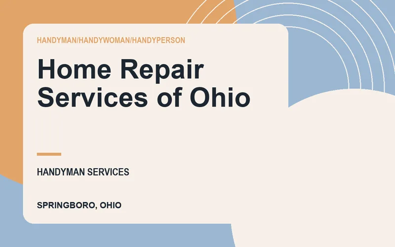 Home Repair Services of Ohio in Springboro, Ohio