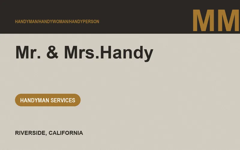 Mr. & Mrs.Handy in Riverside, California