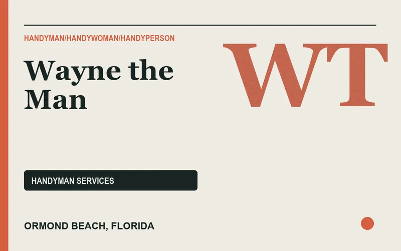 Wayne the Man in Ormond Beach, Florida