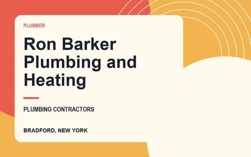 Ron Barker Plumbing and Heating in Bradford, New York