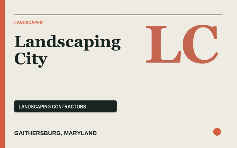 landscaping city in Gaithersburg, Maryland