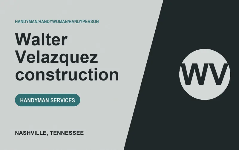 Walter Velazquez construction in Nashville, Tennessee