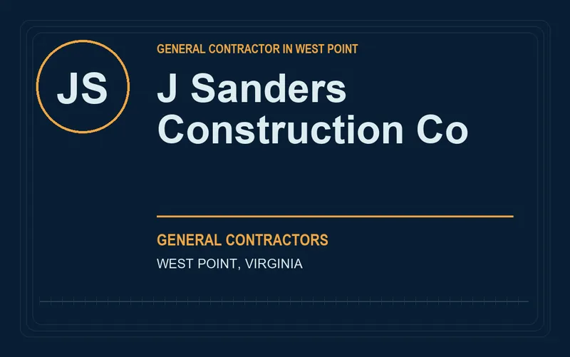 J Sanders Construction Co in West Point, Virginia