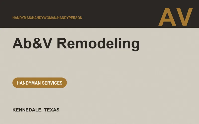 Ab&V Remodeling in Kennedale, Texas