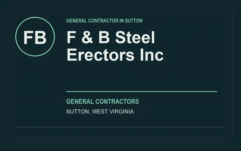 F & B Steel Erectors Inc in Sutton, West Virginia