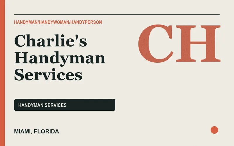 Charlie's Handyman Services in Miami, Florida