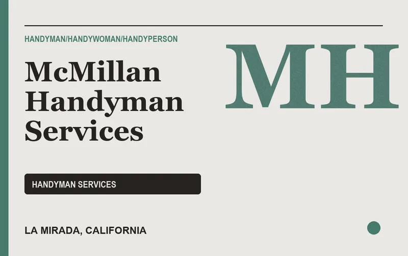 McMillan Handyman Services in La Mirada, California