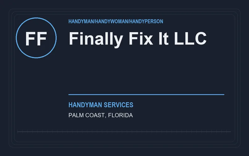 Finally Fix It LLC in Palm Coast, Florida