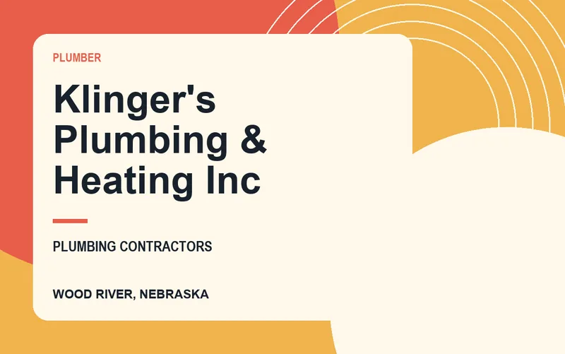 Klinger's Plumbing & Heating Inc in Wood River, Nebraska