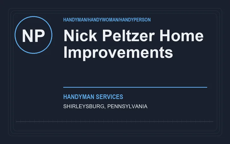 Nick Peltzer Home Improvements in Shirleysburg, Pennsylvania